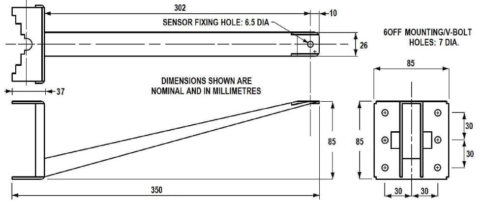 dimensions of 415 arm